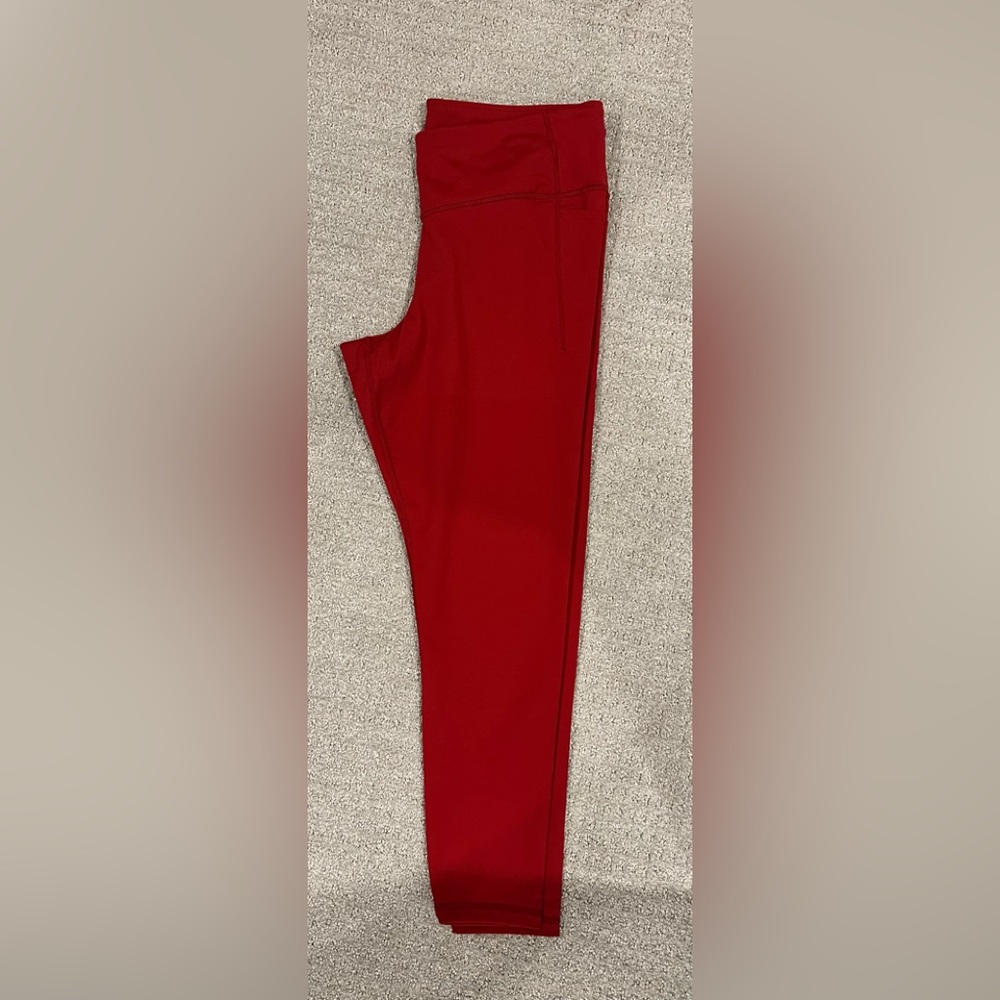 GAP Fit Red Compression Leggings XL